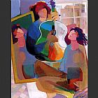Hessam Abrishami Famous Paintings - The Mirror